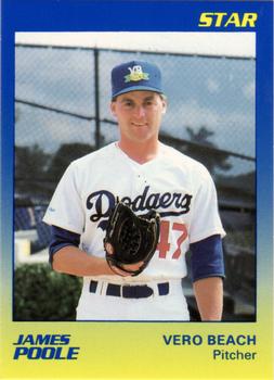 1989 Star Vero Beach Dodgers #22 James Poole Front