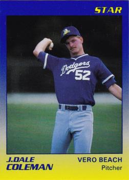 1989 Star Vero Beach Dodgers #5 J. Dale Coleman Front