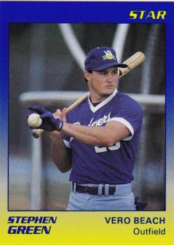 1989 Star Vero Beach Dodgers #9 Stephen Green Front