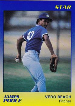 1989 Star Vero Beach Dodgers #22 James Poole Front