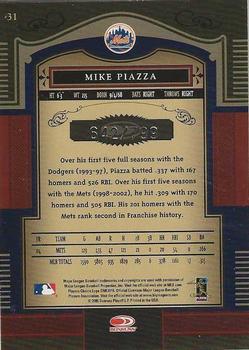 2005 Donruss Timeless Treasures #31 Mike Piazza Back