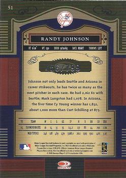 2005 Donruss Timeless Treasures #51 Randy Johnson Back