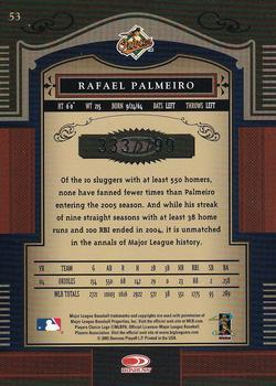 2005 Donruss Timeless Treasures #53 Rafael Palmeiro Back