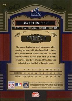 2005 Donruss Timeless Treasures #72 Carlton Fisk Back