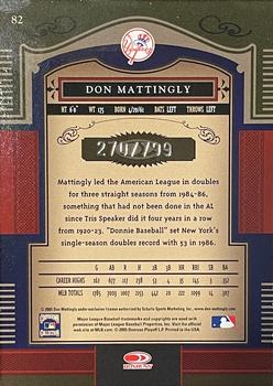 2005 Donruss Timeless Treasures #82 Don Mattingly Back