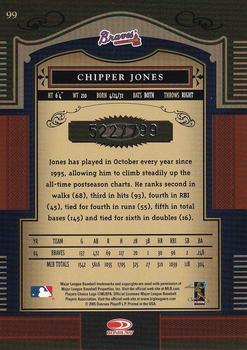 2005 Donruss Timeless Treasures #99 Chipper Jones Back