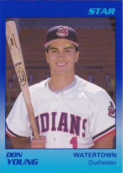 1989 Star Watertown Indians #24 Don Young Front