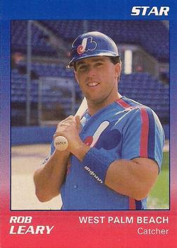1989 Star West Palm Beach Expos #15 Rob Leary Front