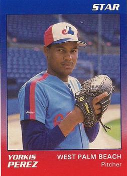 1989 Star West Palm Beach Expos #17 Yorkis Perez Front