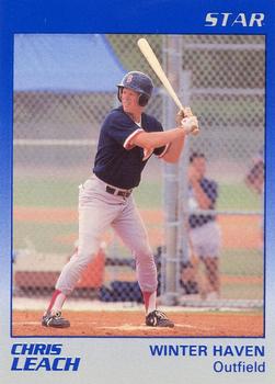 1989 Star Winter Haven Red Sox #13 Chris Leach Front