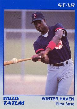 1989 Star Winter Haven Red Sox #23 Willie Tatum Front