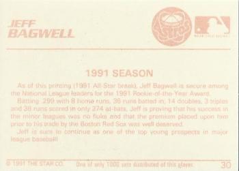 1991 Star The Future #30 Jeff Bagwell Back