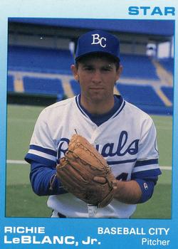 1988 Star Baseball City Royals #16 Richie LeBlanc, Jr. Front