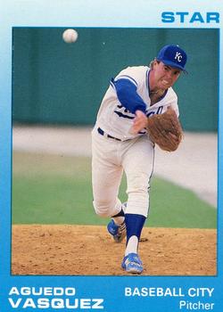 1988 Star Baseball City Royals #23 Aguedo Vasquez Front
