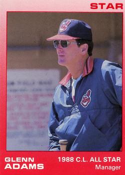 1988 Star Carolina League All-Stars #21 Glenn Adams Front