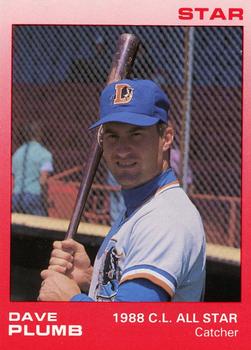 1988 Star Carolina League All-Stars #34 Dave Plumb Front