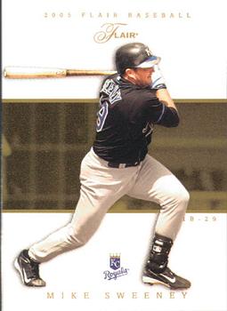 2005 Flair #22 Mike Sweeney Front