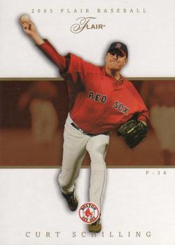 2005 Flair #1 Curt Schilling Front