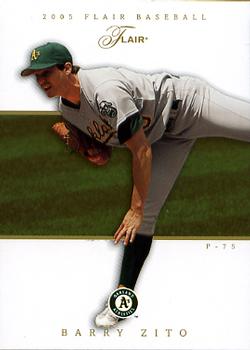 2005 Flair #40 Barry Zito Front