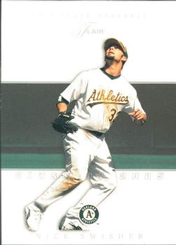 2005 Flair #64 Nick Swisher Front