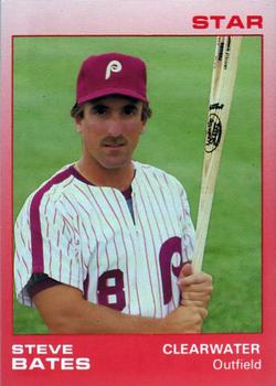 1988 Star Clearwater Phillies #1 Steve Bates Front