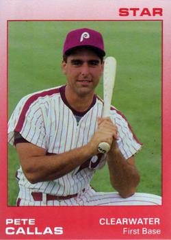 1988 Star Clearwater Phillies #4 Pete Callas Front