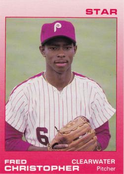 1988 Star Clearwater Phillies #7 Fred Christopher Front