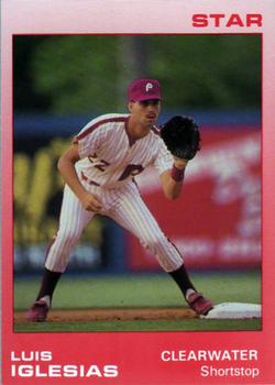 1988 Star Clearwater Phillies #15 Luis Iglesias Front