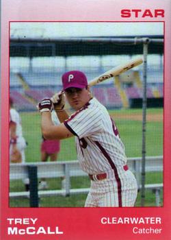1988 Star Clearwater Phillies #19 Trey McCall Front
