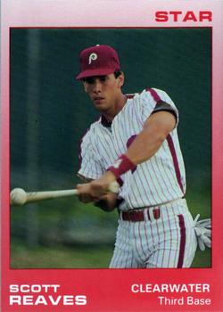 1988 Star Clearwater Phillies #20 Scott Reaves Front