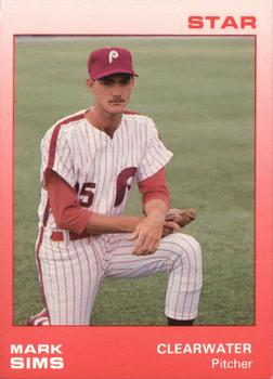1988 Star Clearwater Phillies #21 Mark Sims Front
