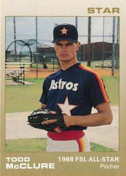 1988 Star Florida State League All-Stars #12 Todd McClure Front