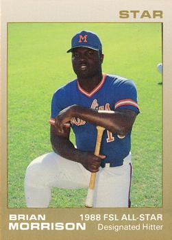 1988 Star Florida State League All-Stars #13 Brian Morrison Front
