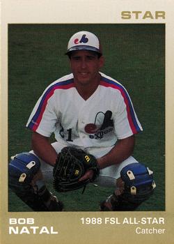 1988 Star Florida State League All-Stars #14 Bob Natal Front