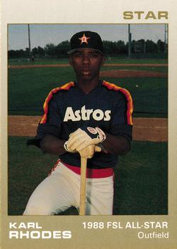 1988 Star Florida State League All-Stars #18 Karl Rhodes Front
