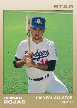 1988 Star Florida State League All-Stars #19 Homar Rojas Front