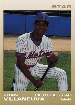 1988 Star Florida State League All-Stars #24 Juan Villanueva Front