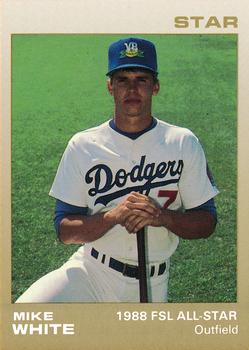 1988 Star Florida State League All-Stars #25 Mike White Front