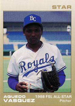 1988 Star Florida State League All-Stars #50 Aguedo Vasquez Front