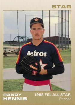 1988 Star Florida State League All-Stars #8 Randy Hennis Front
