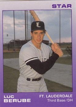 1988 Star Ft. Lauderdale Yankees #2 Luc Berube Front