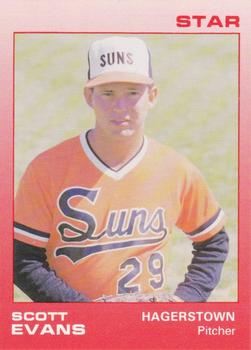 1988 Star Hagerstown Suns #5 Scott Evans Front