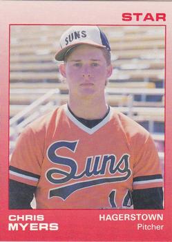1988 Star Hagerstown Suns #13 Chris Myers Front