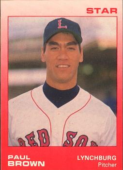 1988 Star Lynchburg Red Sox #2 Paul Brown Front