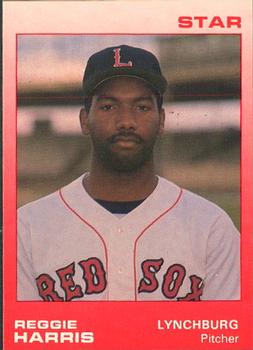 1988 Star Lynchburg Red Sox #9 Reggie Harris Front