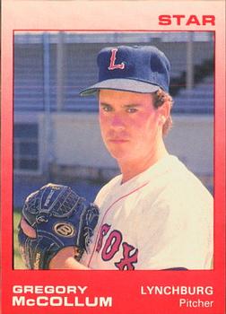 1988 Star Lynchburg Red Sox #12 Gregory McCollum Front