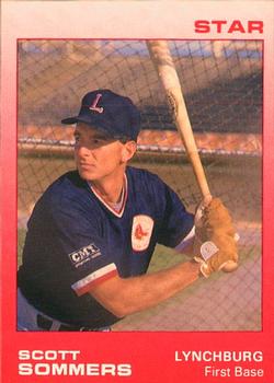 1988 Star Lynchburg Red Sox #23 Scott Sommers Front