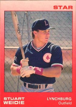 1988 Star Lynchburg Red Sox #25 Stuart Weidie Front