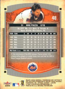 2005 Fleer National Pastime #48 Mike Piazza Back
