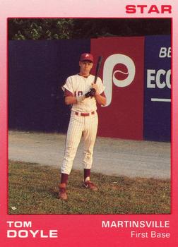 1988 Star Martinsville Phillies Red #11 Tom Doyle Front